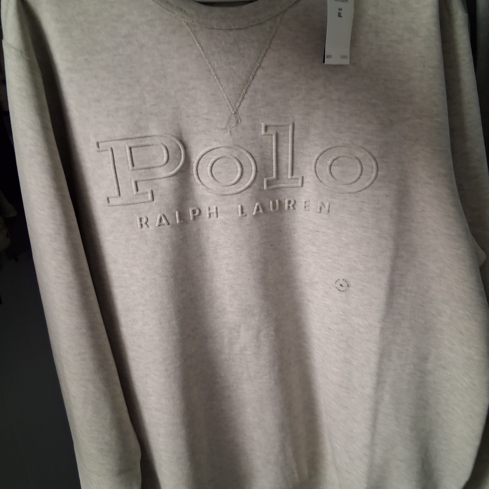 Ralph Lauren Heather Gray Logo Sweatshirt
